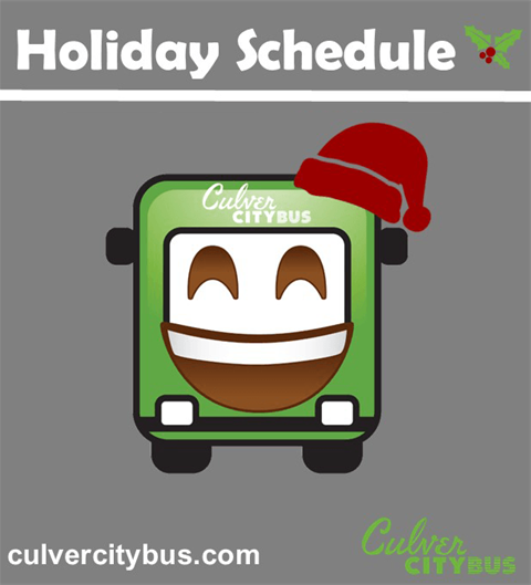 Culver City Bus Holiday Service www.culvercitybus.com