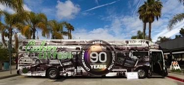 90th anniversary bus wrap
