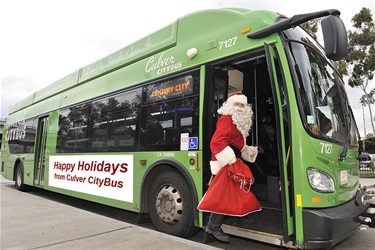 Santa rides Culver CityBus