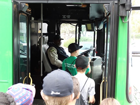 Students boarding Culver CityBus