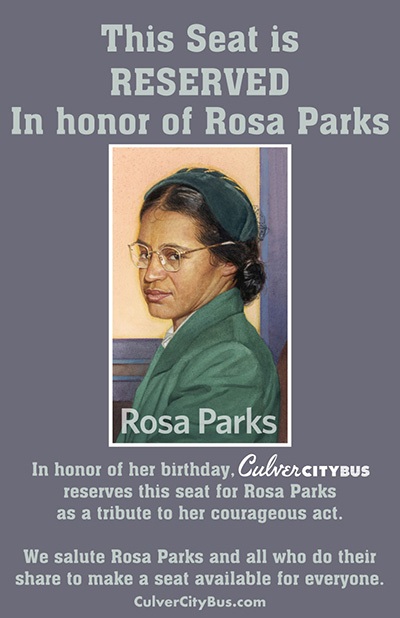 Rosa Parks Reserved Seat Flyer